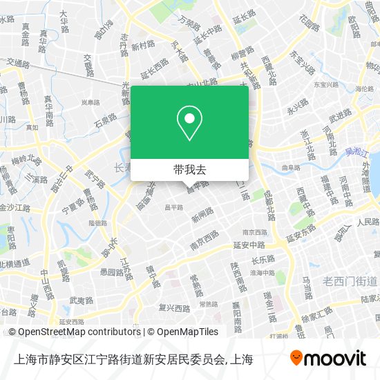 上海市静安区江宁路街道新安居民委员会地图