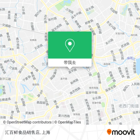 汇百鲜食品销售店地图