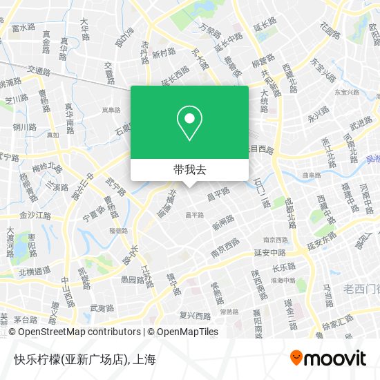 快乐柠檬(亚新广场店)地图
