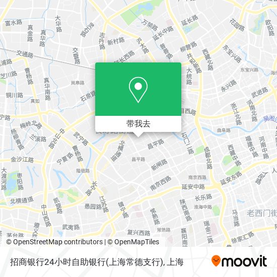 招商银行24小时自助银行(上海常德支行)地图