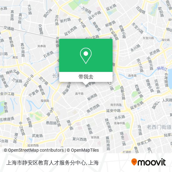 上海市静安区教育人才服务分中心地图