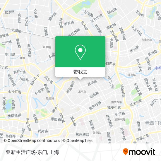 亚新生活广场-东门地图