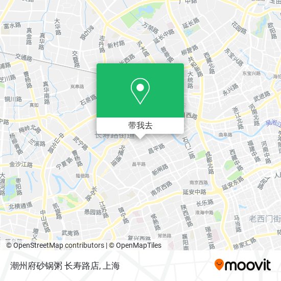 潮州府砂锅粥 长寿路店地图
