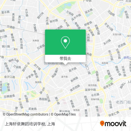 上海轩依舞蹈培训学校地图