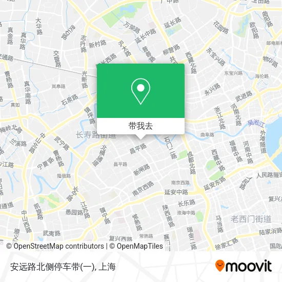 安远路北侧停车带(一)地图