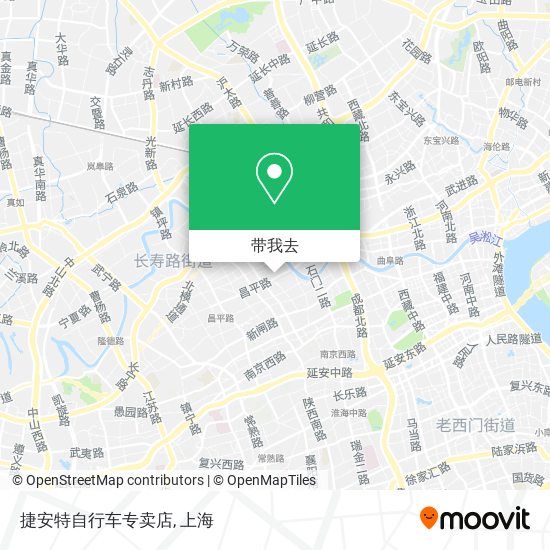 捷安特自行车专卖店地图