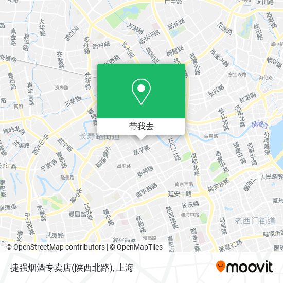捷强烟酒专卖店(陕西北路)地图