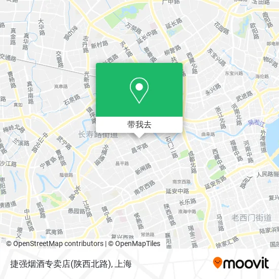 捷强烟酒专卖店(陕西北路)地图