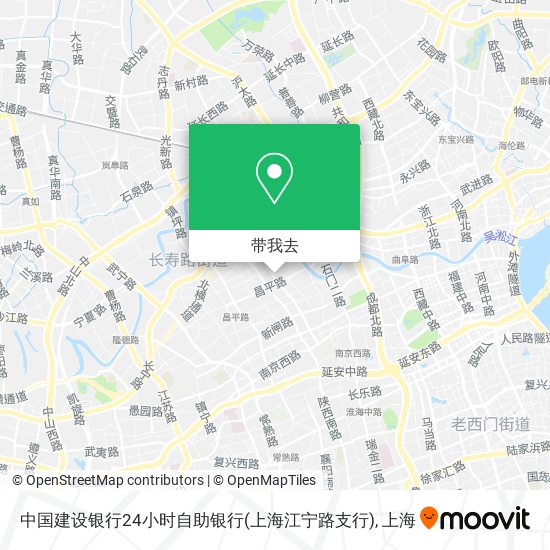 中国建设银行24小时自助银行(上海江宁路支行)地图
