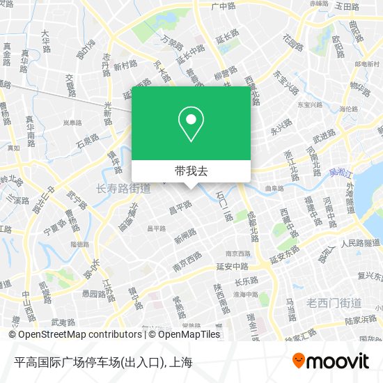 平高国际广场停车场(出入口)地图