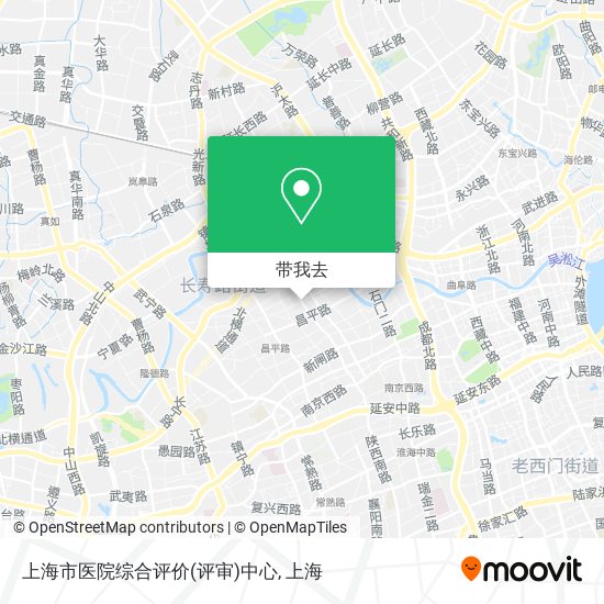 上海市医院综合评价(评审)中心地图