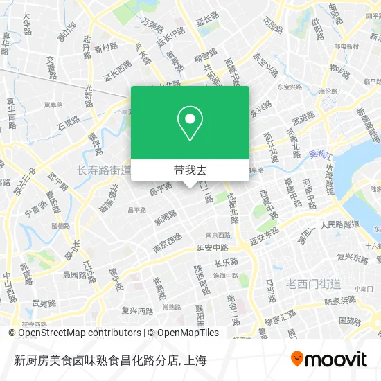 新厨房美食卤味熟食昌化路分店地图