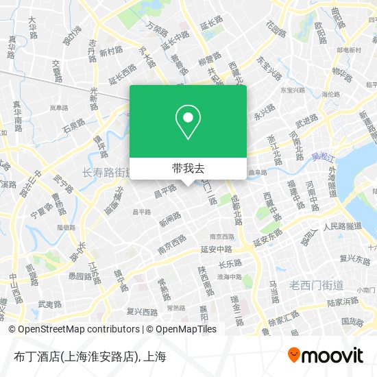 布丁酒店(上海淮安路店)地图