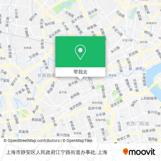 上海市静安区人民政府江宁路街道办事处地图