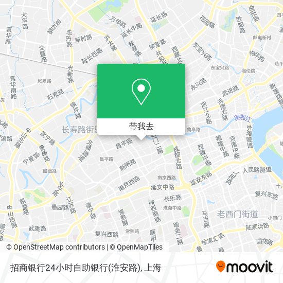 招商银行24小时自助银行(淮安路)地图