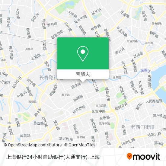 上海银行24小时自助银行(大通支行)地图