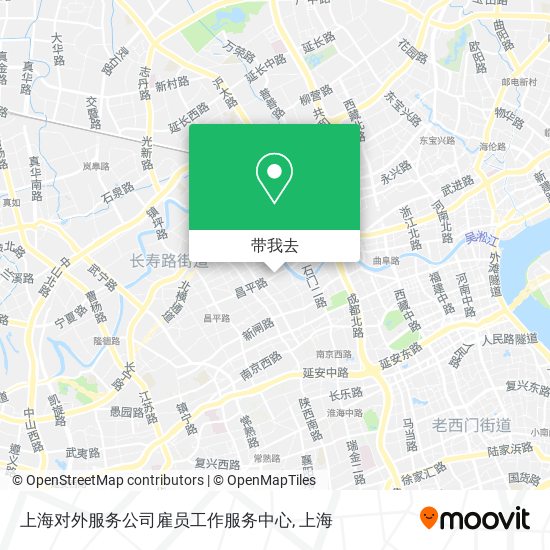 上海对外服务公司雇员工作服务中心地图