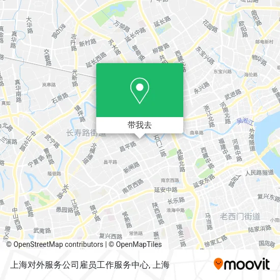 上海对外服务公司雇员工作服务中心地图