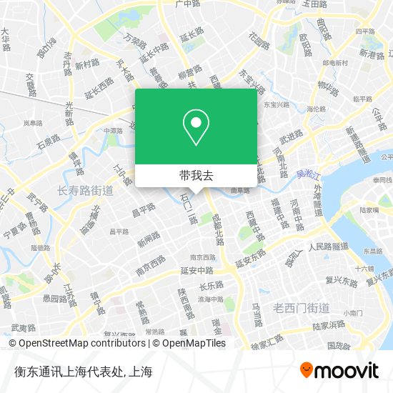 衡东通讯上海代表处地图