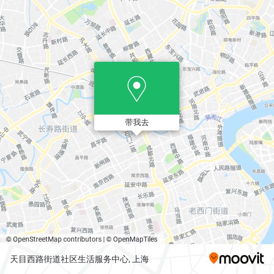 天目西路街道社区生活服务中心地图