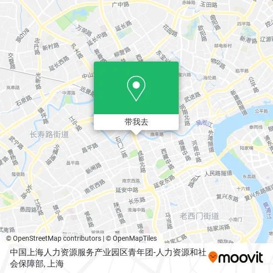 中国上海人力资源服务产业园区青年团-人力资源和社会保障部地图