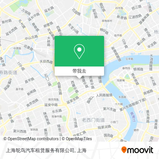 上海鸵鸟汽车租赁服务有限公司地图