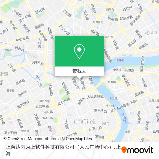上海达内为上软件科技有限公司（人民广场中心）地图