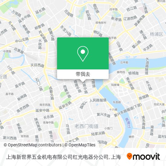 上海新世界五金机电有限公司红光电器分公司地图