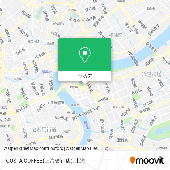 COSTA COFFEE(上海银行店)地图