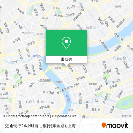 交通银行24小时自助银行(东园路)地图