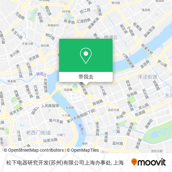 松下电器研究开发(苏州)有限公司上海办事处地图