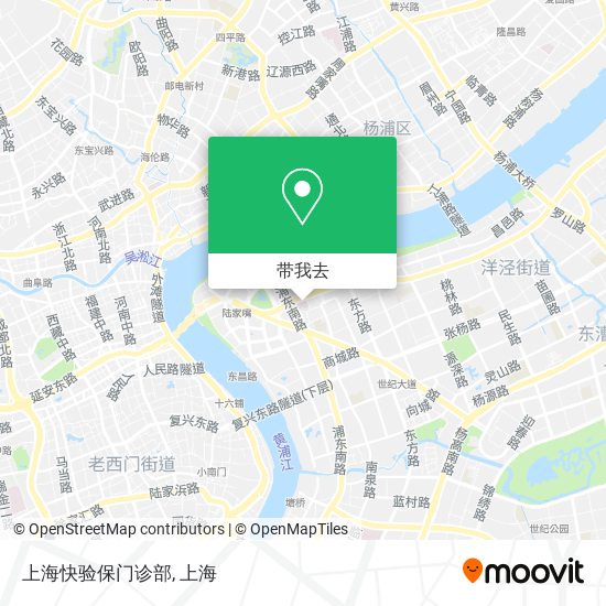 上海快验保门诊部地图