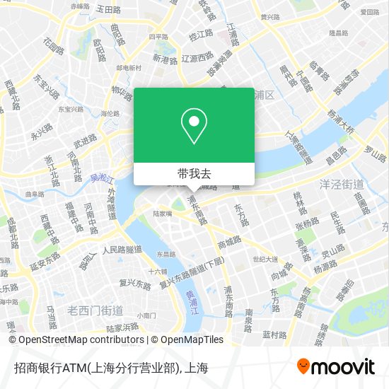招商银行ATM(上海分行营业部)地图