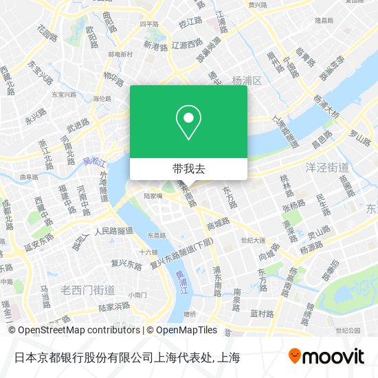 日本京都银行股份有限公司上海代表处地图