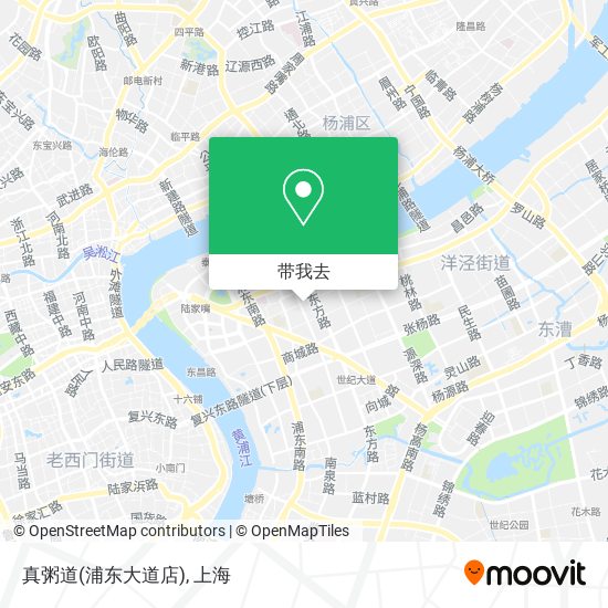 真粥道(浦东大道店)地图