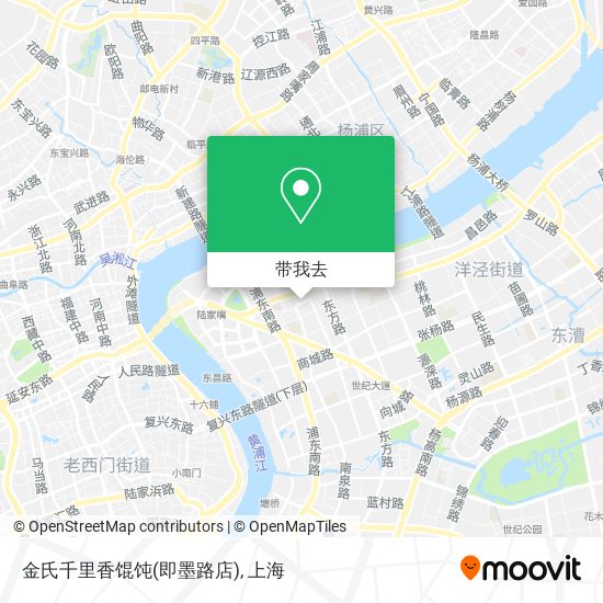 金氏千里香馄饨(即墨路店)地图