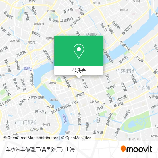 车杰汽车修理厂(昌邑路店)地图