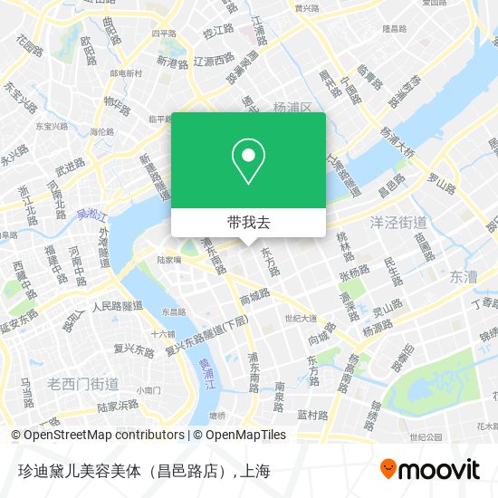 珍迪黛儿美容美体（昌邑路店）地图