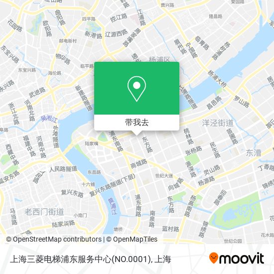 上海三菱电梯浦东服务中心(NO.0001)地图