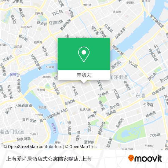 上海爱尚居酒店式公寓陆家嘴店地图