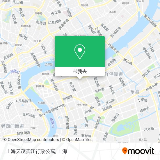 上海天茂滨江行政公寓地图