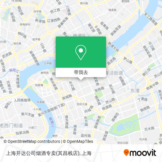 上海开达公司烟酒专卖(其昌栈店)地图