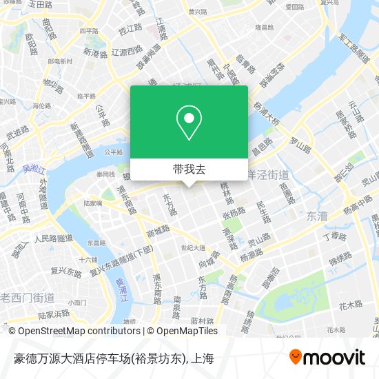 豪德万源大酒店停车场(裕景坊东)地图