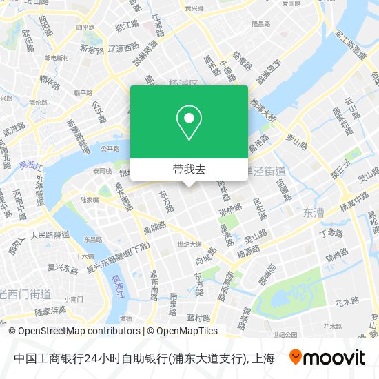 中国工商银行24小时自助银行(浦东大道支行)地图