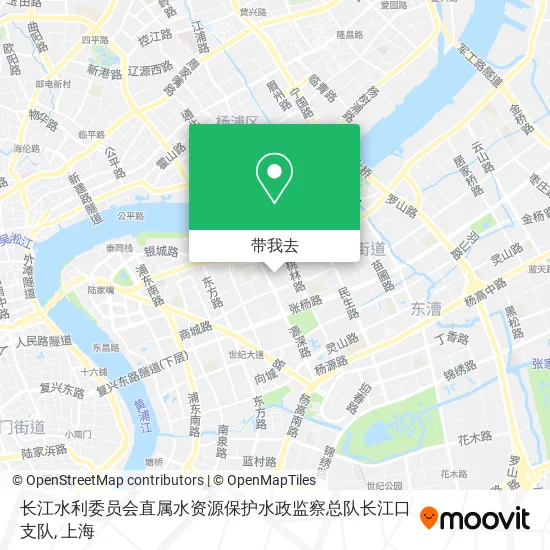 长江水利委员会直属水资源保护水政监察总队长江口支队地图