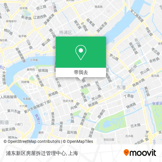 浦东新区房屋拆迁管理中心地图