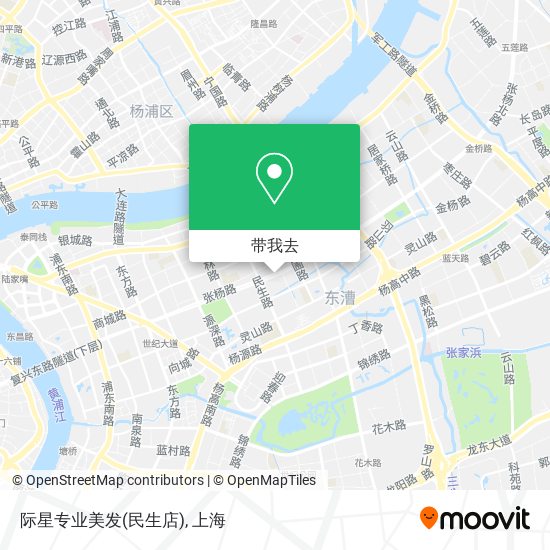 际星专业美发(民生店)地图