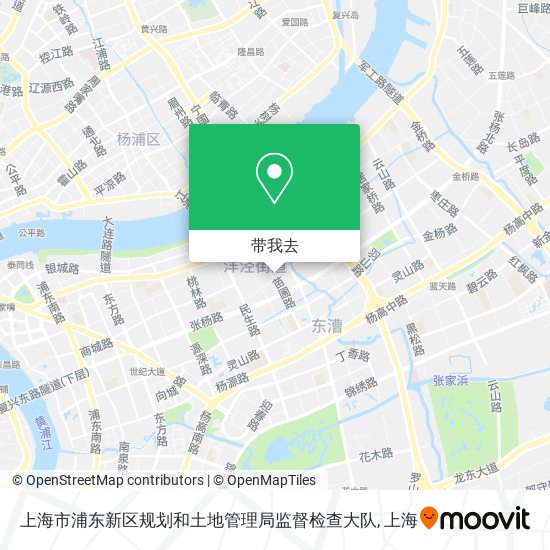 上海市浦东新区规划和土地管理局监督检查大队地图