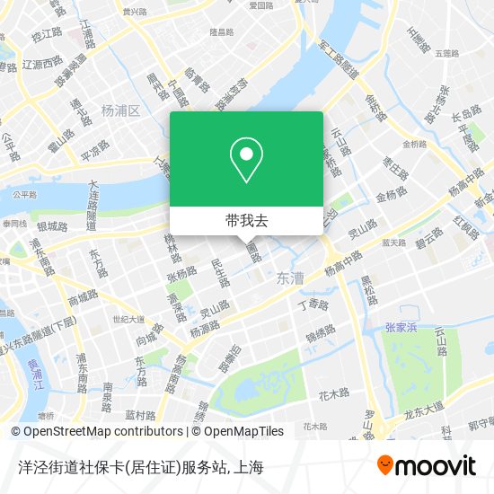 洋泾街道社保卡(居住证)服务站地图