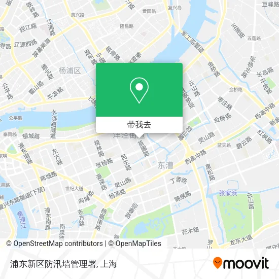 浦东新区防汛墙管理署地图